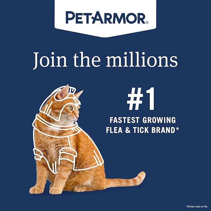 PetArmor Extend Cat Flea and Tick Treatment & Prevention Collar for Cats, 8 Months of Protection, Waterproof, Kills Fleas, Ticks, and Larvae, 1 Count