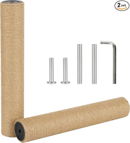 6.8cm 2.7in Diameter Cat Tree Scratching Post Replacement Jute (40cm/15.75in, M8)