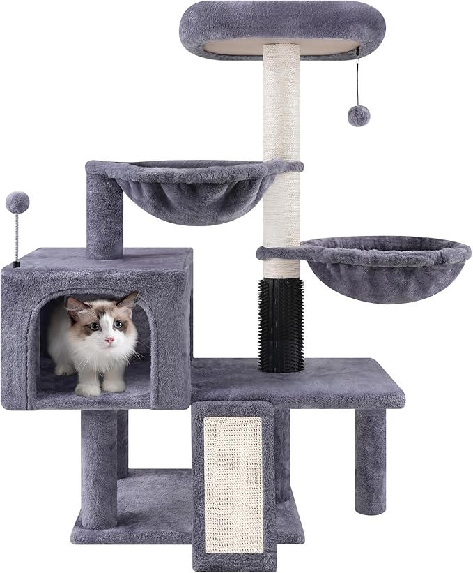 Roypet 32" Cat Tree 0111 (Grey, 39.4'')
