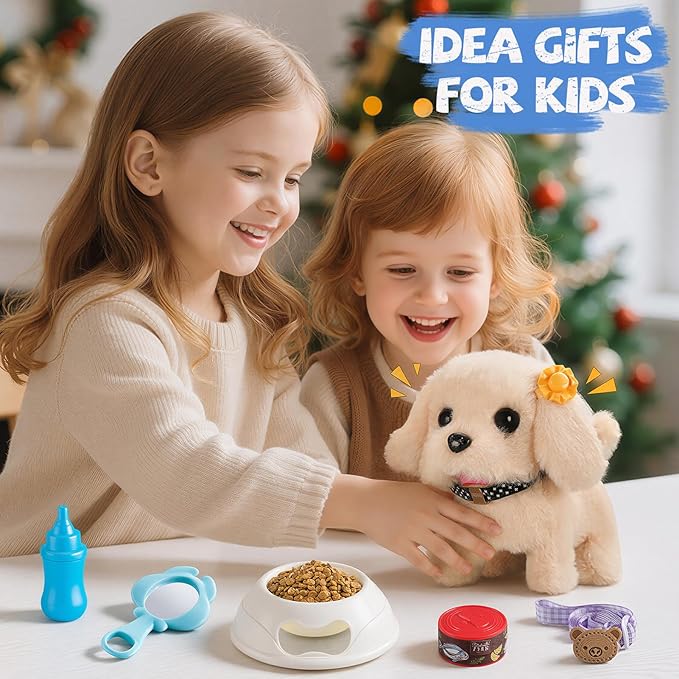 Vanvimen 16 Pcs Robot Dog Toys for Boys, Toys for 3 4 5 6 7 8 Year Old Boys Kids, Realistic Robot Puppy Toy for 5-7 6-8, Ideas Birthday Gifts for Boy 3 4 5 6 Year Old