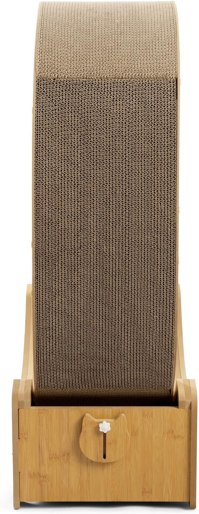 Wooden Cat Running Wheel, Pets Cat Exercise Wheel Mute Running Spinner Wheel, Toy Cat Scratch Double-Sided Corrugated Cardboard, Friendly Toy Furniture, Rotation Fitness Weight Loss Toys