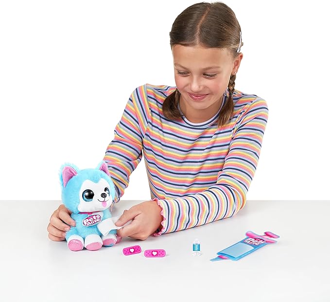 Pets Alive Pet Shop Surprise S3 Puppy Rescue (Pomeranian) by ZURU Surprise Puppy Plush, Ultra Soft Plushies, Compound Surprises Inside, Interactive Toy Pets, Electronic Speak and Repeat (Series 3)