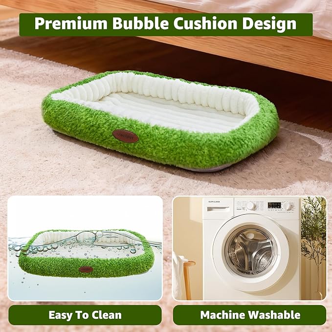 Woochpet Cat Window Perch，Cordless Foldable Cat Hammock Bed for Window with Solid Metal Frame and Ultra Soft Machine Washable Bed with 4-Sided Bolster, 4 Strong Suction Cups Window Resting Seat