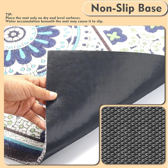 Extra Large Cat Litter Mat 30"x24",Heavy-Duty Litter Rug Catcher with Deep Textured Surface,Non-Slip Kitty Litter Mat Waterproof & Easy Clean, Ideal for Multiple Cats
