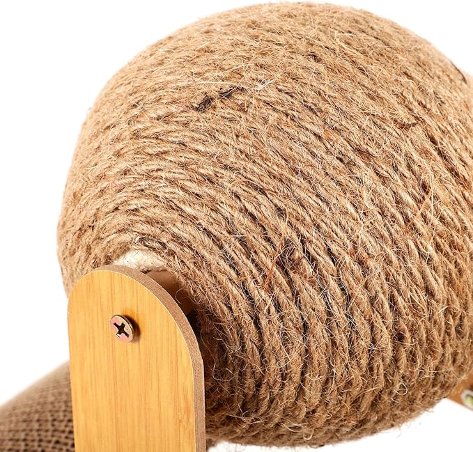 Toddmomy Cat Scratcher Ball Cat Scratching Toy Inclined Scratch Board Sisal Rope Ball for Indoor Kittens Interactive Pet Toys