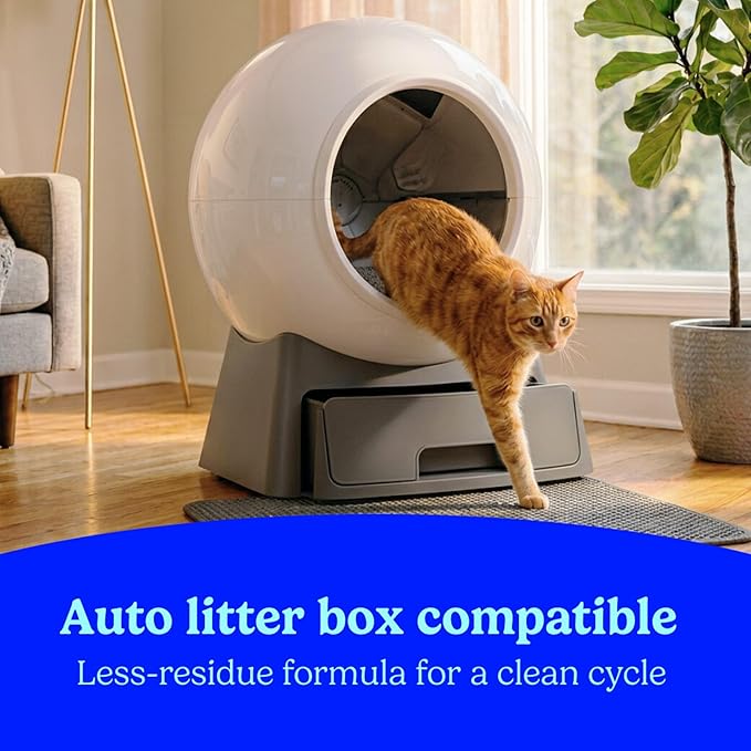 Fresh Step Advanced Simply Unscented Multi Cat Clumping Cat Litter, Low Dust, Odor Control with Activated Charcoal Tech, Compatible in Automatic Litter Boxes, 18.5 lb.