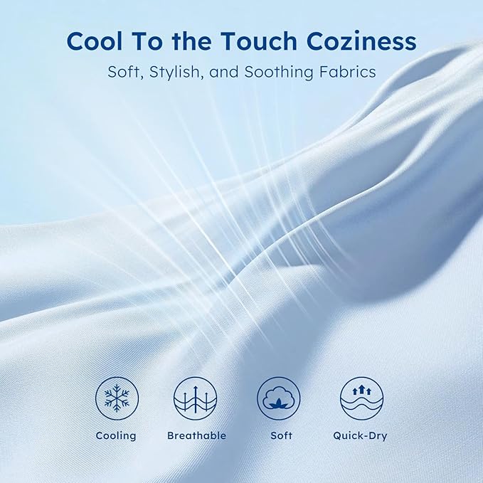 ZOMISIA Premium Cooling Blanket for Large Dogs - Q-MAX>0.5 Breathable Washable Dog Cooling Mat, Travel Soft Pet Summer Essentials, Blue, 40"x50"