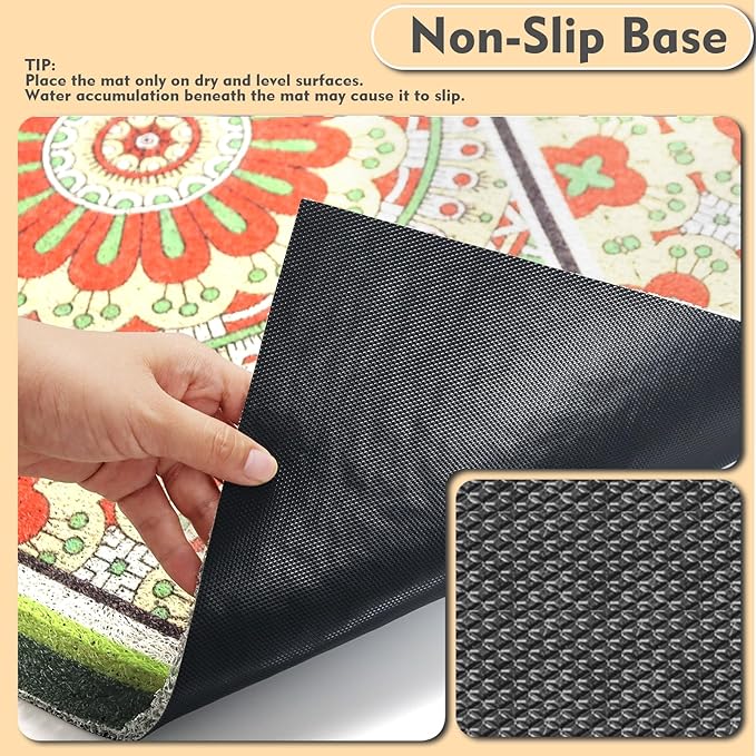 Extra Large Cat Litter Mat 30"x24",Heavy-Duty Litter Rug Catcher with Deep Textured Surface,Non-Slip Kitty Litter Mat Waterproof & Easy Clean, Ideal for Multiple Cats