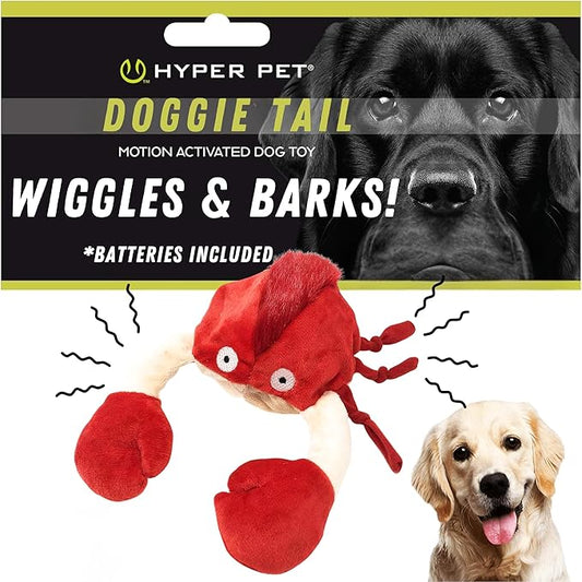Hyper Pet Doggie Pal Interactive Dog Toys (Dog Toy that Wiggles, Vibrates, and Barks Plush Toys for Boredom and Stimulating Play)