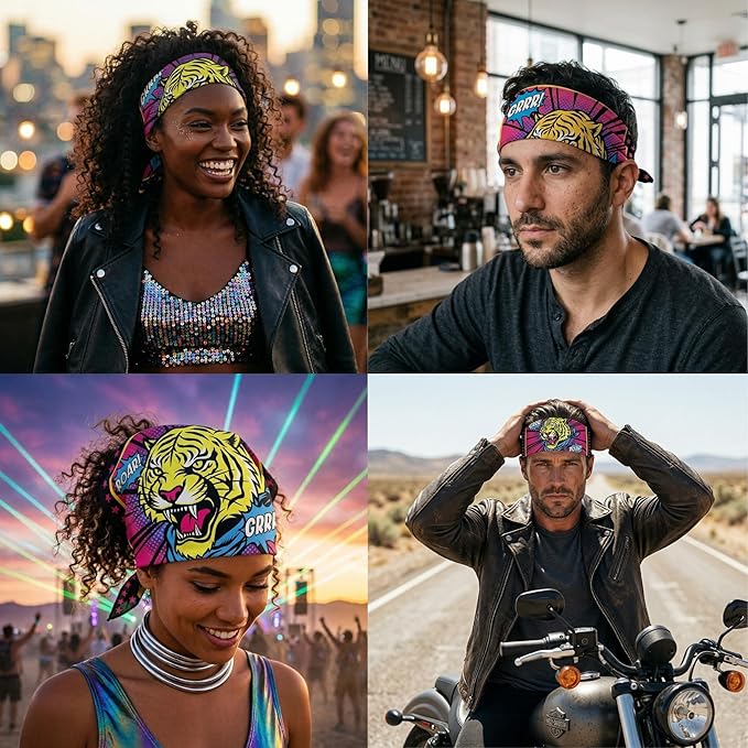 The Peacock Crew Premium Soft Cotton Bandanas Pack for Men and Women Paisley 22 x 22 inches