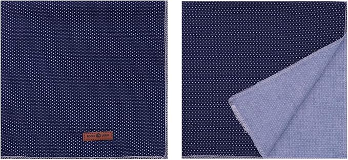 Lionet Paws Dog Bandana for Small Medium Large Dogs, Cat Kerchief Blue DOIT, Triangle Bibs Scarf for Girl or Boy