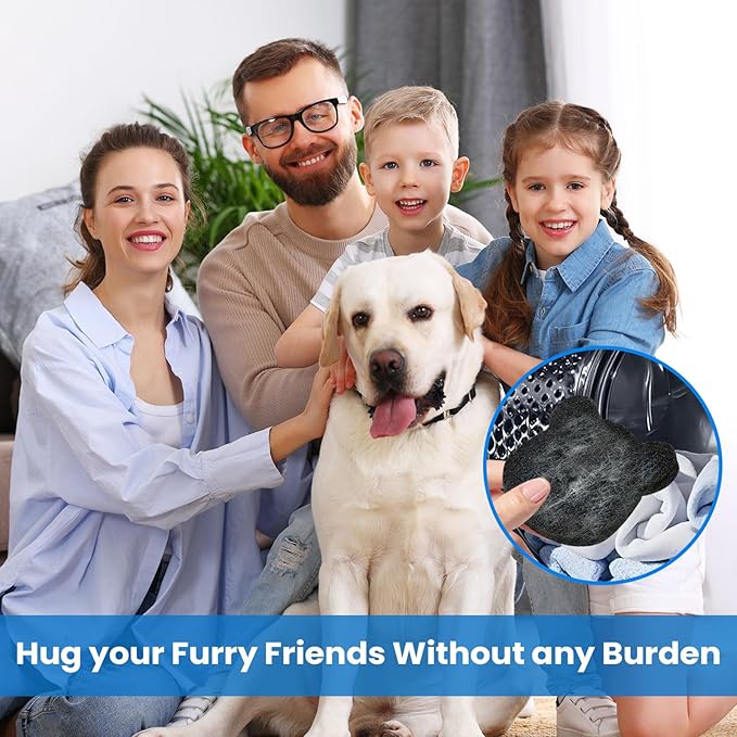 4PCS Laundry Pet Hair Remover, Dog & Cat Pet Hair Catcher for Washing Machine, Fur Remover & Lint Collector, Reusable & Eco-Friendly Pet Hair Removal Tool for Laundry, Safe for All Fabrics