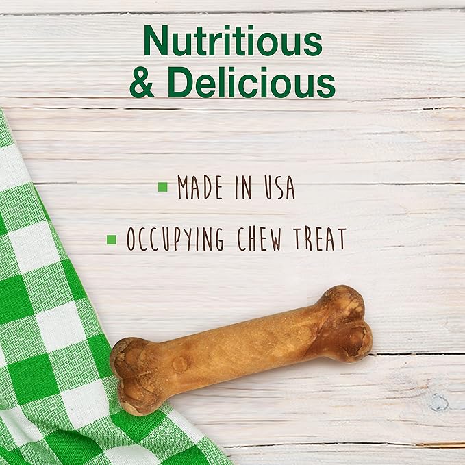 Nylabone Healthy Edibles Natural Dog Chews, Long Lasting Bones for Dogs, Roast Beef & Chicken Flavor Dog Treats, X-Small (34 Count)