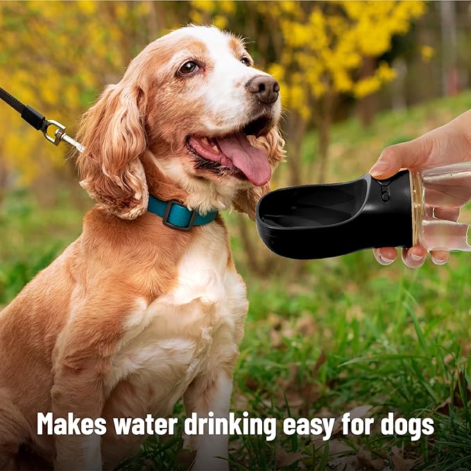 Mr. Pen- Portable Dog Water Bottle, 19 oz, Large, Leak Proof Puppy Water Dispenser with Drinking Feeder for Pets, Outdoor Walking, Hiking, Travel, Not Dishwasher Safe