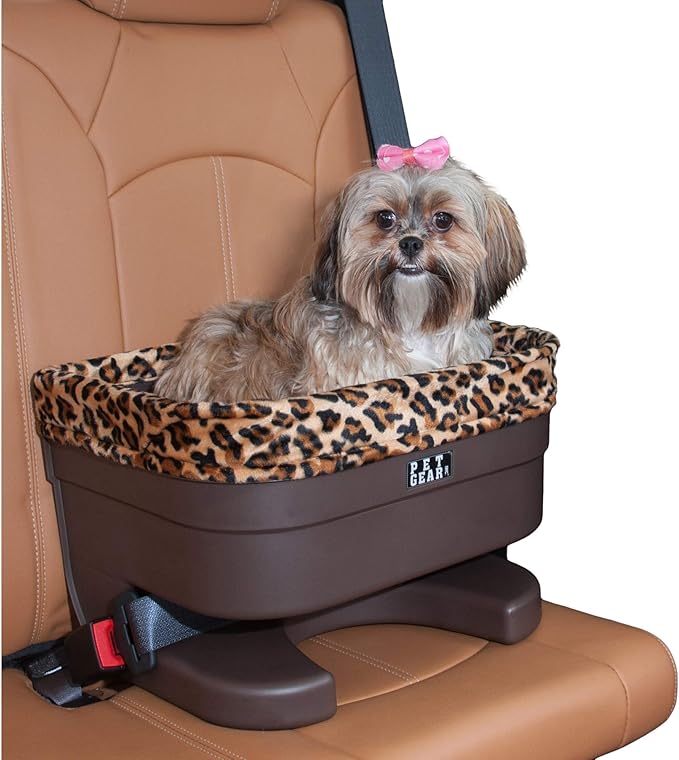 Pet Gear Booster Seat for Dogs/Cats, Removable Washable Comfort Pillow + Liner, Safety Tethers Included, Installs in Seconds, No Tools Required, 2 Colors