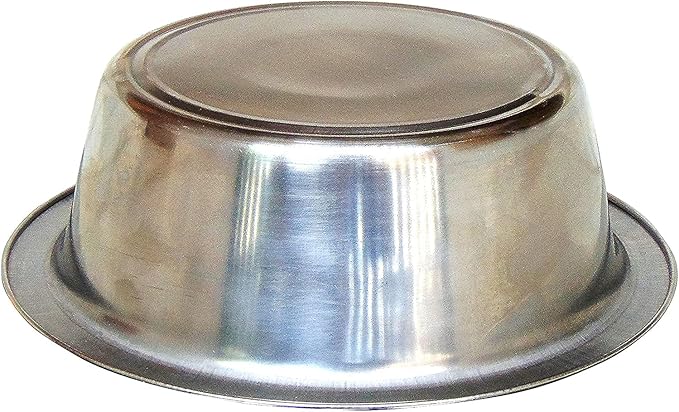 Pet Feeder Stainless Steel Dog Bowls Replacement 2-Pack Food Bowl, 7.5" Wide, 2.7" Height Water Metal Bowls for Raised Feeder with Opening 7"-7.4"