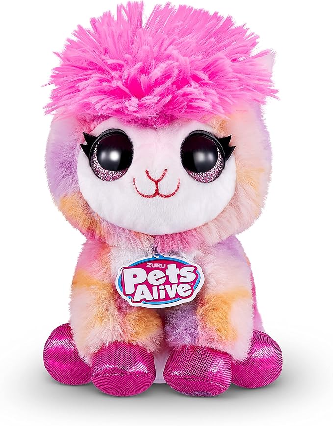 Pets Alive Pet Shop Surprise by ZURU - Interactive Kids Toys with Electronic 'Speak & Repeat', Animal Playset Llama Gifts for Girls and Kids (Series 2)