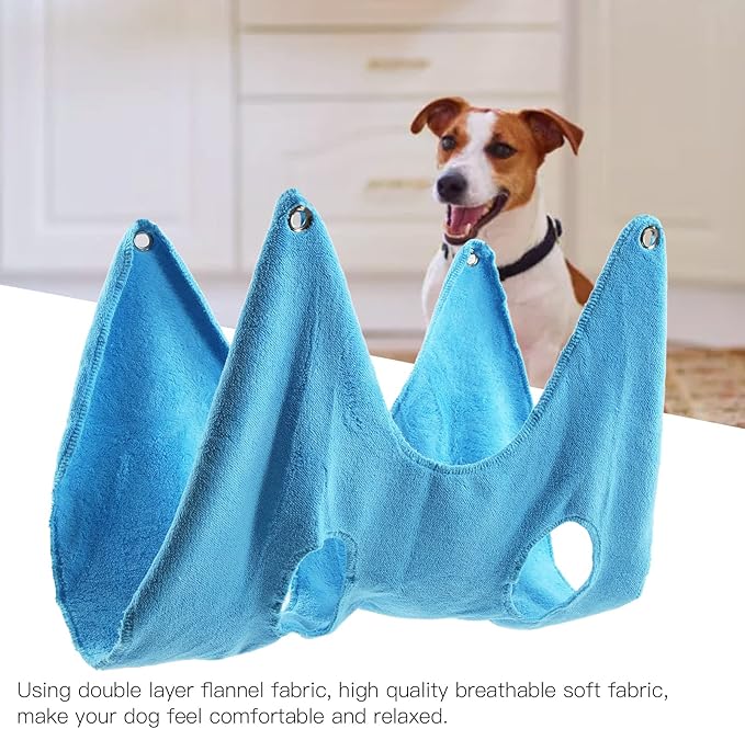Multifunctional Dog Grooming Harness Dog Holder for Nail Trimming Pet Grooming Hammock Helper (M)