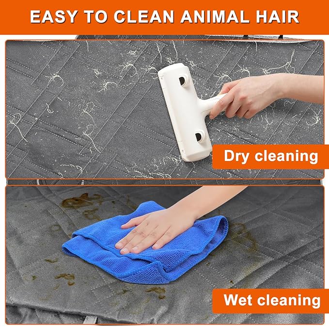 Dog Car Seat Cover Compatible with 2014-2026 Toyota Avalon, Waterproof Pet Bench Seat Cover for Back Seat, 600D Heavy Duty Scratch Proof Nonslip Truck Seat Covers for Dogs