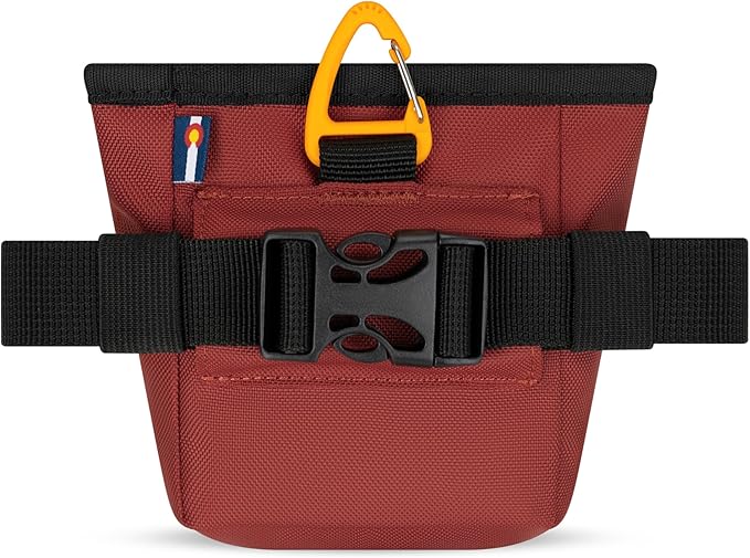 OllyDog Goodie Treat Bag, Dog Treat Pouch, Waist Belt Clip for Hands-Free Training, Magnetic Closure, Dog Training and Behavior Aids, Three Ways to Wear (Cider)