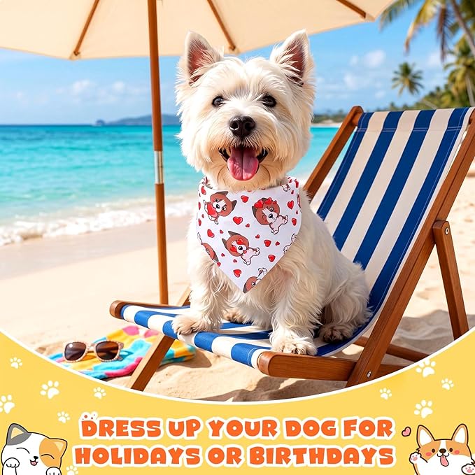 Sanwuta 72 Pcs Paw Dog Bandana Bulk Washable Puppy Triangle Scarfs Cat Bandanas Adjustable Soft Cute Pet Triangle Bibs Accessories for Small Medium Dogs Cats Pets Costume
