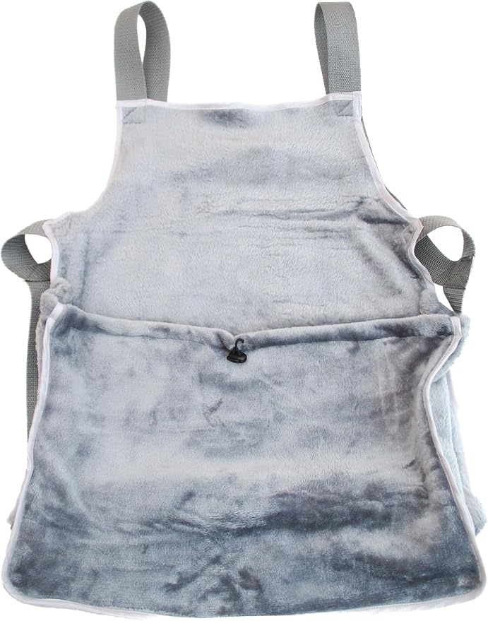 Generic Pet Dog Cat Carrier for Lap Cat or Lap Dog Travel Shoulder Bag Sling Front Backpack Soft Plush Handmade (Gray)