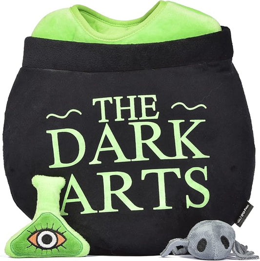 Harry Potter 10" Dark Arts Potion Burrow Toy | Harry Potter Dog Toy Dark Arts Cauldron with Plush Removable Parts | Harry Potter Dark Arts Cauldron, Potion, and Spider Toys for Dogs