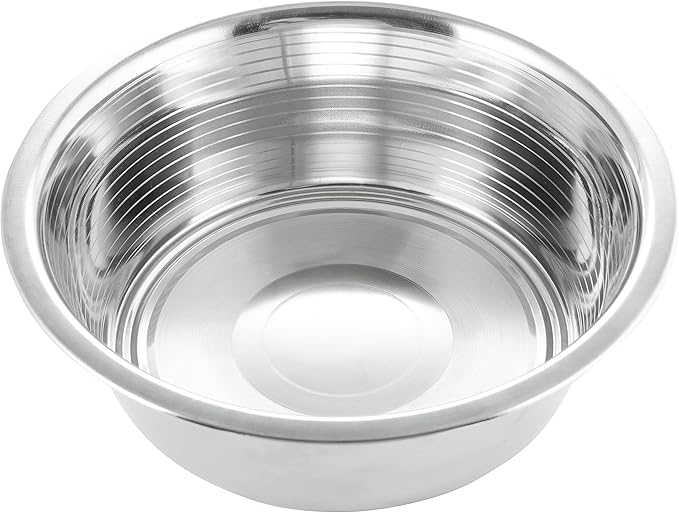 Pet Feeder Stainless Steel Dog Bowls Replacement 2-Pack Food Bowl, 8" Diameter, 2.8" Height Water Metal Bowls 7 Cups for Raised Feeder with Opening 7.5"- 8"