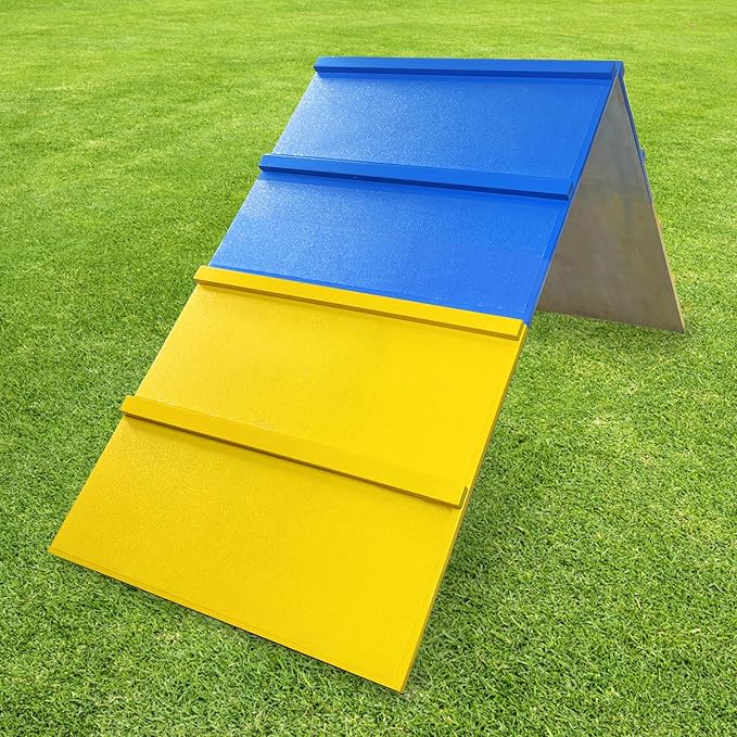 Tongmo Dogs Agility A-Frame: Premium Dog Agility Equipment for Backyard, Playground, and Park Settings - Non-Slip Dog Agility Equipment - Enhance Your Dog's Agility Course Experience