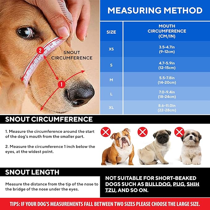 Evollax Dog Muzzle Medium Sized Dogs - Soft Muzzle for Medium Sized Dog with Air Mesh | Adjustable Mussle to Stop Biting Barking and Chewing | Allows Panting and Drinking