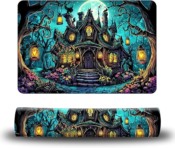 Dog Food Mat, 19.6" x 23.6" Absorbent Pet Feeding Mat for Food and Water, Waterproof Diatom Mud Pet Placemat with Non-Slip Rubber Backing, Easy Clean Cat Bowl Mat for Floors - Castle Green