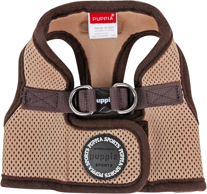 PUPPIA International Harness Soft B Vest, Small, Beige