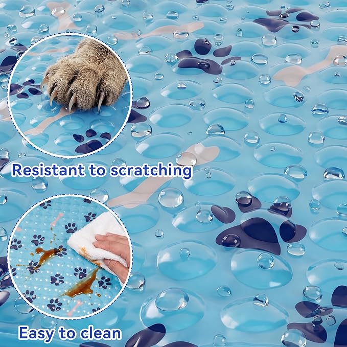 Pet Cooling Gel Pad with Patent Technology, 44in Dog Cooling Mat for Summer, Self Cooling Mat for Large/Medium/Small Dogs, Non-Slip Waterproof Durable Mat for Dog Beds, Car, Indoor & Outdoor Use