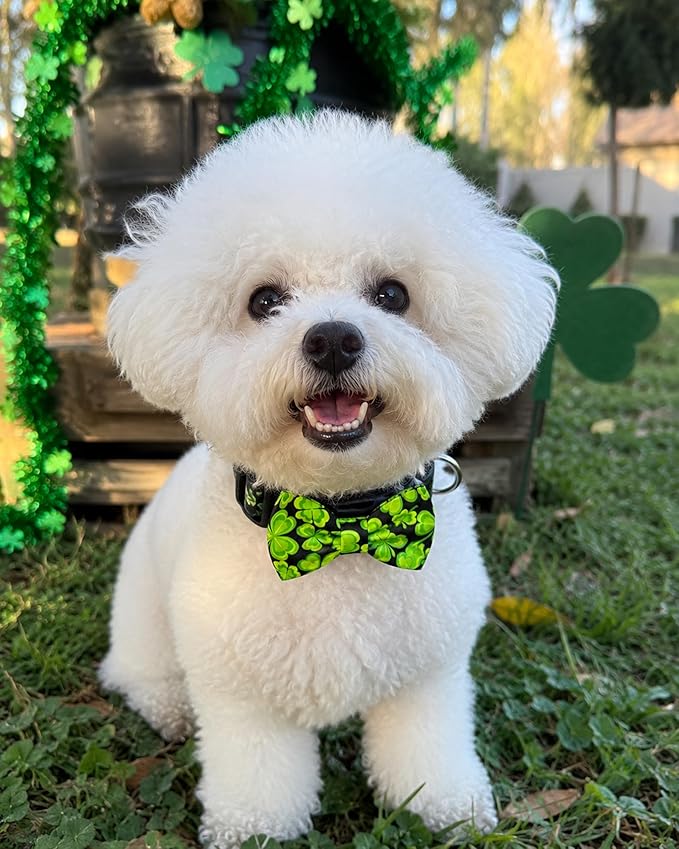 PET SHOW 10 Pack Holiday Small Dog Bow Ties Sliding Collar Attachments Puppy Cats Festival Bowties for Medium Dogs Spring Summer Bowknots Birthday Party Pet Grooming Accessories(Small)