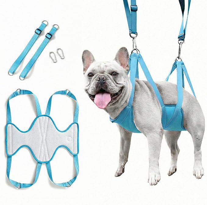 Haminway Pet Grooming Hammock – Medium Size, 3D Air-Mesh Dog Grooming Sling for Nail Trimming, Bathing & Ear/Eye Care for 16–40 lbs Pets