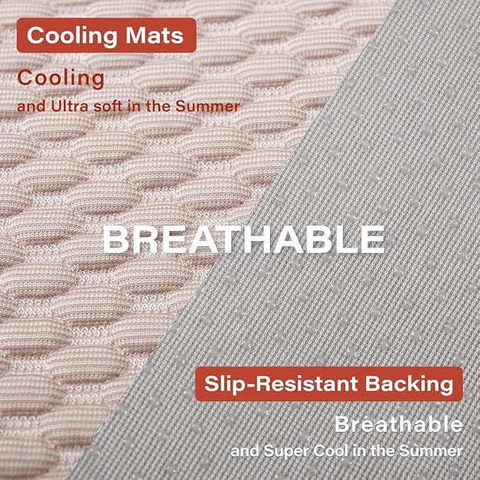 MICROCOSMOS Pet Cooling Mat & Sleeping Pad- Breathable Bubble Surface, EZ Clean. Keep Cooling for Pets, Kids and Adults in Summer.(Brown, 40" x 28")