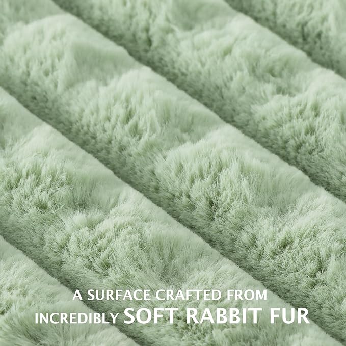 BVAGSS Dog Bed Washable Crate Mattress,Anti-Slip Memory Foam Soft Warm Pet Cushion for Small Medium Dogs, Calming Fluffy Sleeping Kennel Pad XH082 (30''x20'',Green)