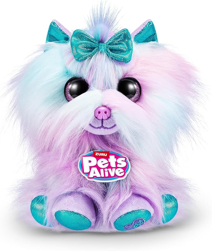 ZURU Surprise Puppy Plush - Border Collie Puppy with Electronic Speak and Repeat