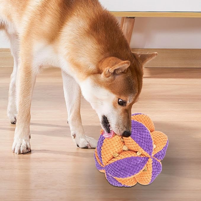 Dog Snuffle Ball - Puzzle Enrichment Interactive Toy, Bite Resistant Slow Feeder, Durable Treat Ball Accessory | Small Medium Large Breeds for Small Medium Large Breeds