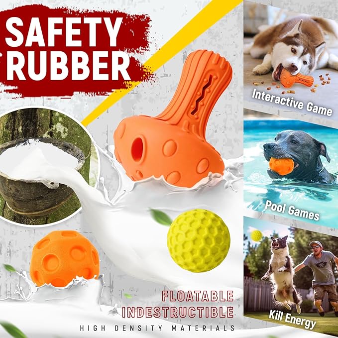 Zeaxuie 12 Pack Long-Lasting Various Dog Chew Toys Pack for Aggressive Chewers,Includes Dog Rope Toy,Squeaky Toys & Indestructible Chew Bone for Medium,Large & X-Large Breeds Dogs (for Tough Chewers)