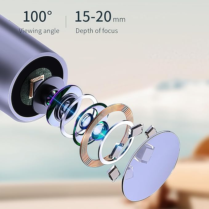 Ear Wax Removal Tool Camera — 1080P HD Ear Cleaner with Light, Earwax Removal Kit for Ear Cleaning, Safe Ear Camera for Adults Kids Pets Ear Camera for iOS & Android