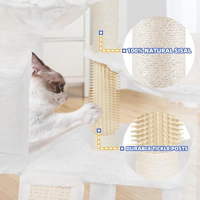 Roypet 32" Cat Tree 0111 (Beige, 39.4'')