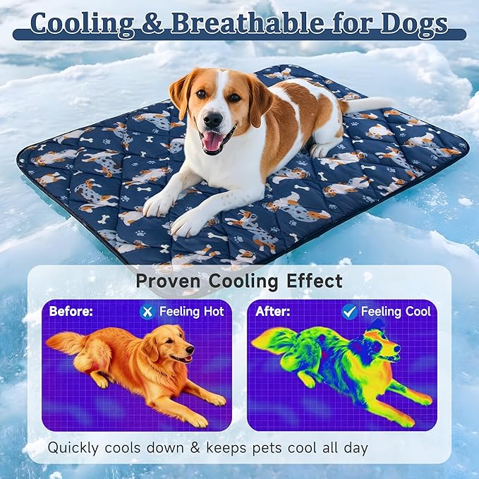 Cooling Mat for Dogs XLarge Blanket | Premium Lightweight Pet Blanket Bed Cover for Dogs, Cat | Dog Cooling Pad Furniture Protector Couch Sofa Floor| Machine Washable Pet Blanket, 60''x80''