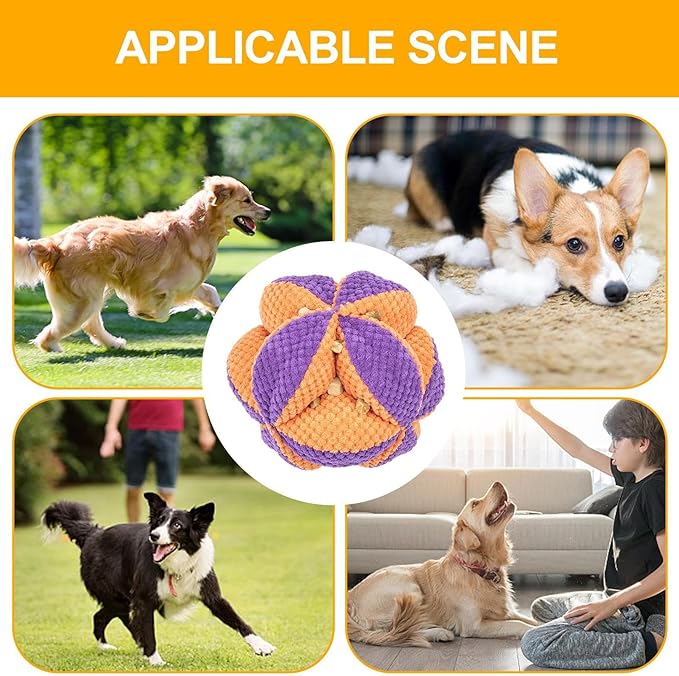 Dog Snuffle Ball - Puzzle Enrichment Interactive Toy, Bite Resistant Slow Feeder, Durable Treat Ball Accessory | Small Medium Large Breeds for Small Medium Large Breeds