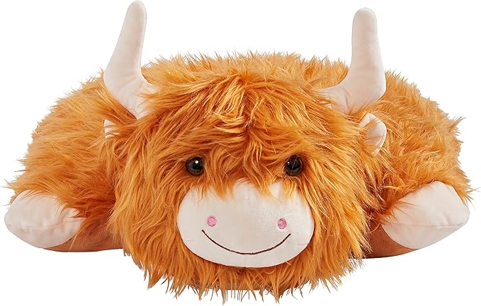 Pillow Pets 18" Highland Cow Stuffed Animal Plush Toy