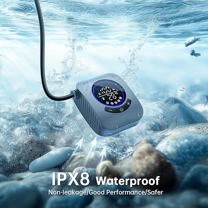 IGRL Portable Shower - 8000mAh Rechargeable Camping Shower Pump with Bath Sponge, 4 Spray Modes, IPX8 Waterproof, Ideal for Outdoor Camping, Travel, Car Washing, Pet Bathing, and Watering Plants