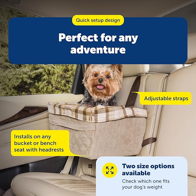 PetSafe Happy Ride Deluxe Hammock Seat Cover Durable Machine Washable Fits Most Cars, Trucks and SUVs Backseat Protection for Pet Paws, Scratches and Dog Hair