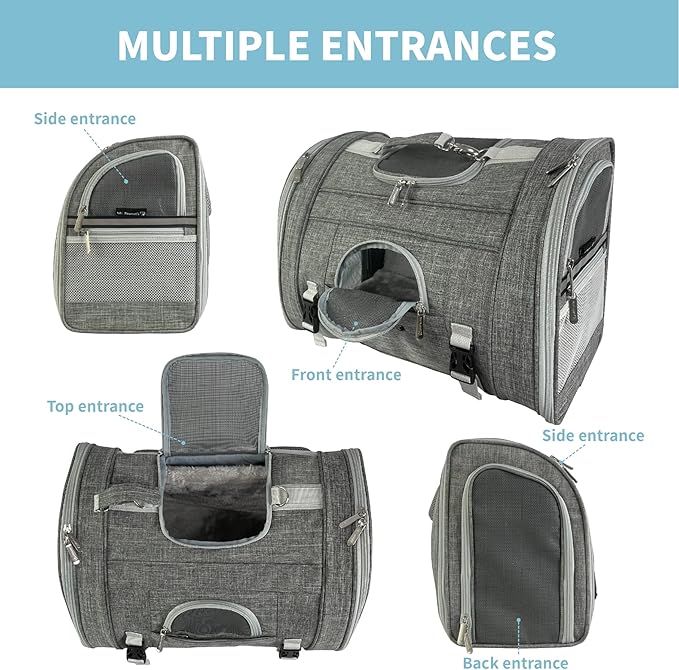 Mr. Peanut's Monterey Series Convertible Backpack Airline Approved Pet Carrier