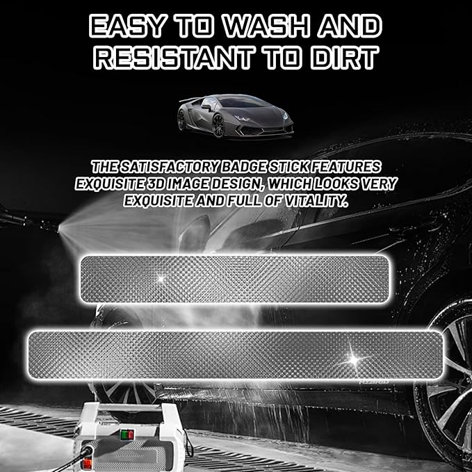 Gray Door Sill Guard Protector, 4PCS 3D Carbon Fiber Anti-Scratch Door Entry Edge Bumper Sill Scuff Plate Trim, Front/Rear Door Threshold Protector Cover Sticker Strips