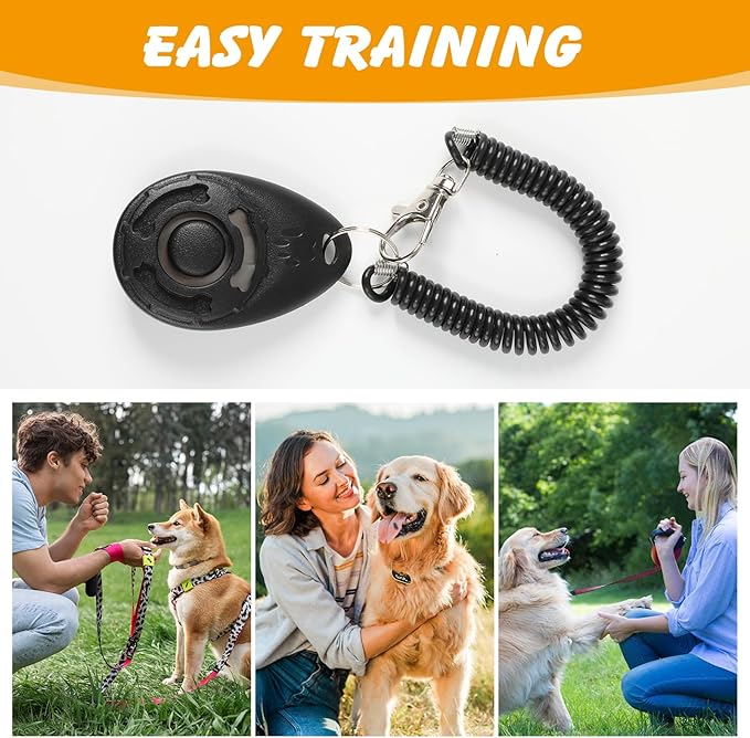 ondware Large Dog Treat Pouch with Adjustable Waist Belt, Waterproof Oxford Training Bag with Drawstring, Clicker & Poop Bags, 3.6 Cup Capacity, Multi-Use Snack Storage for Walking Hiking